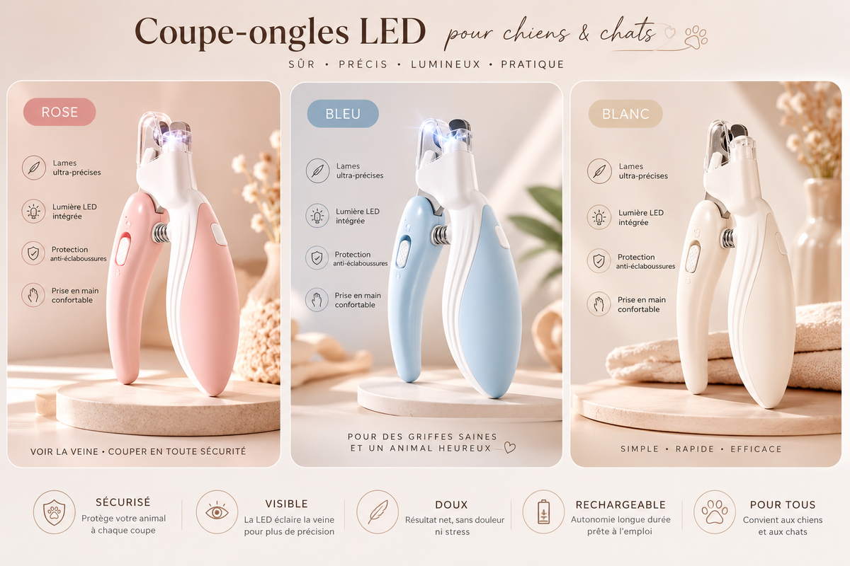 Coupe-ongles électrique avec LED
