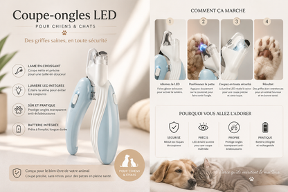 Coupe-ongles électrique avec LED