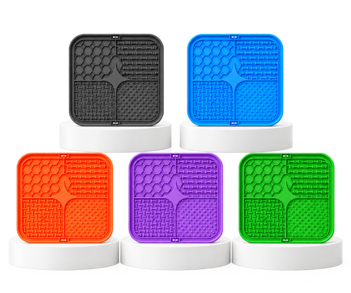 Tapis de léchage en silicone pour chien