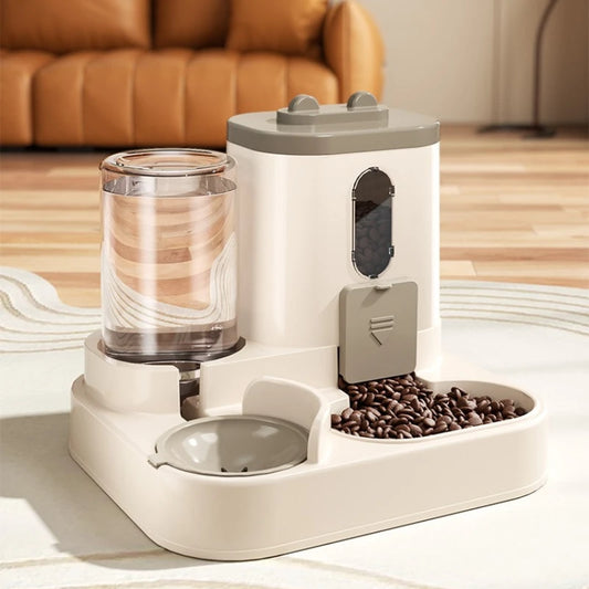 Distributeur 2-en-1 repas et eau pour chien et chat